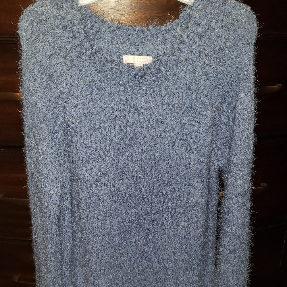 Fuzzy Blue Sweater